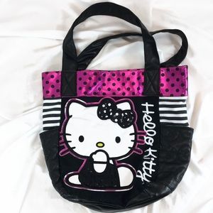 HELLO KITTY Loungefly Tote Purse Bag Large NICE!!